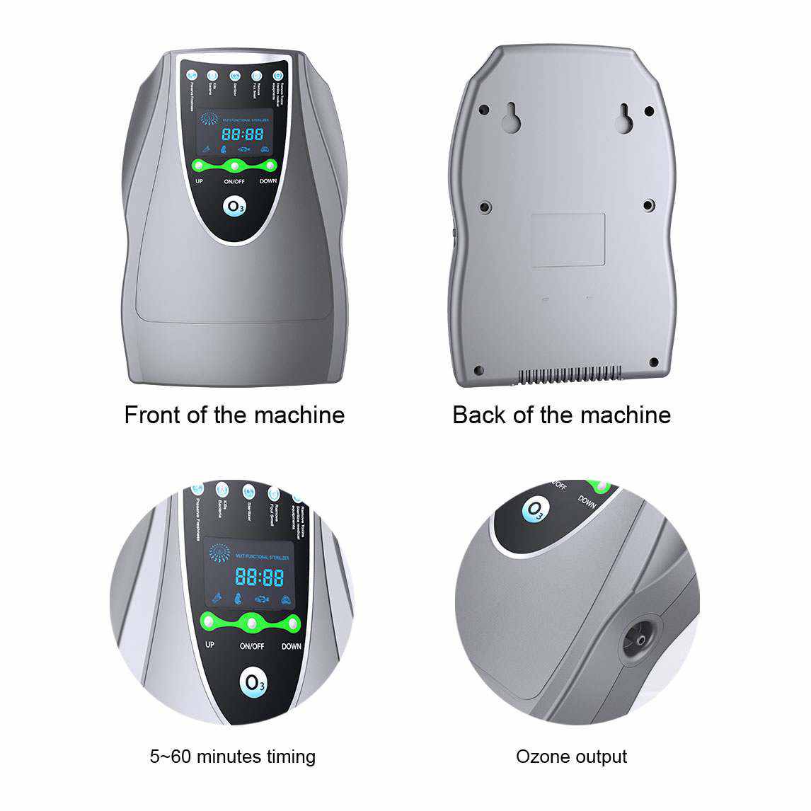 AMBOHR AM-503 Household Ozone Generator Purifier Clothes Ozone Cleaner Water Fruit - Ambohr