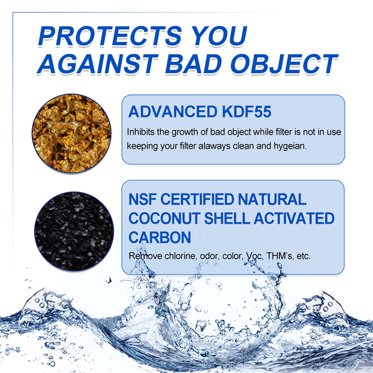 AMBOHR kdf activated carbon filter hose cold plunge water filter