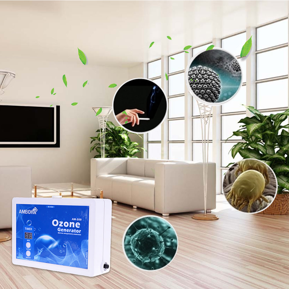 Ambohr AM-300 Water and Air Ozone Generator Purifier Wall Mounted for Home - Ambohr