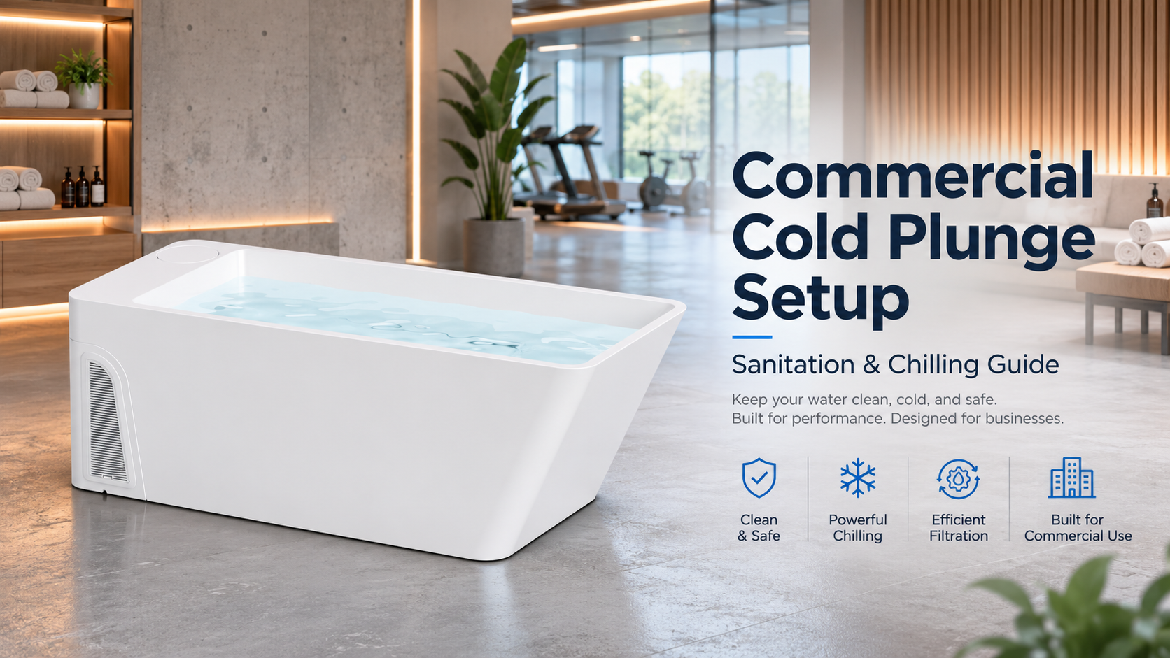 Commercial Cold Plunge Setup: How Gyms and Wellness Centers Maintain 24/7 Sanitation and Chilling