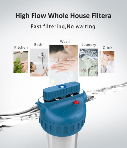 AMBOHR AF-P10 prefilter self cleaning filters for sediment whole house water purifier