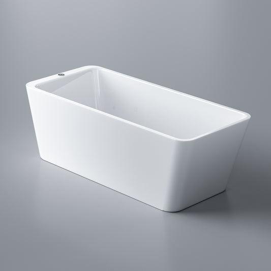 AMBOHR Acrylic Indoor Bathroom Bath Tub Smart Cold Plunge Soaking Bathtub Freestanding Bathtub for Adult