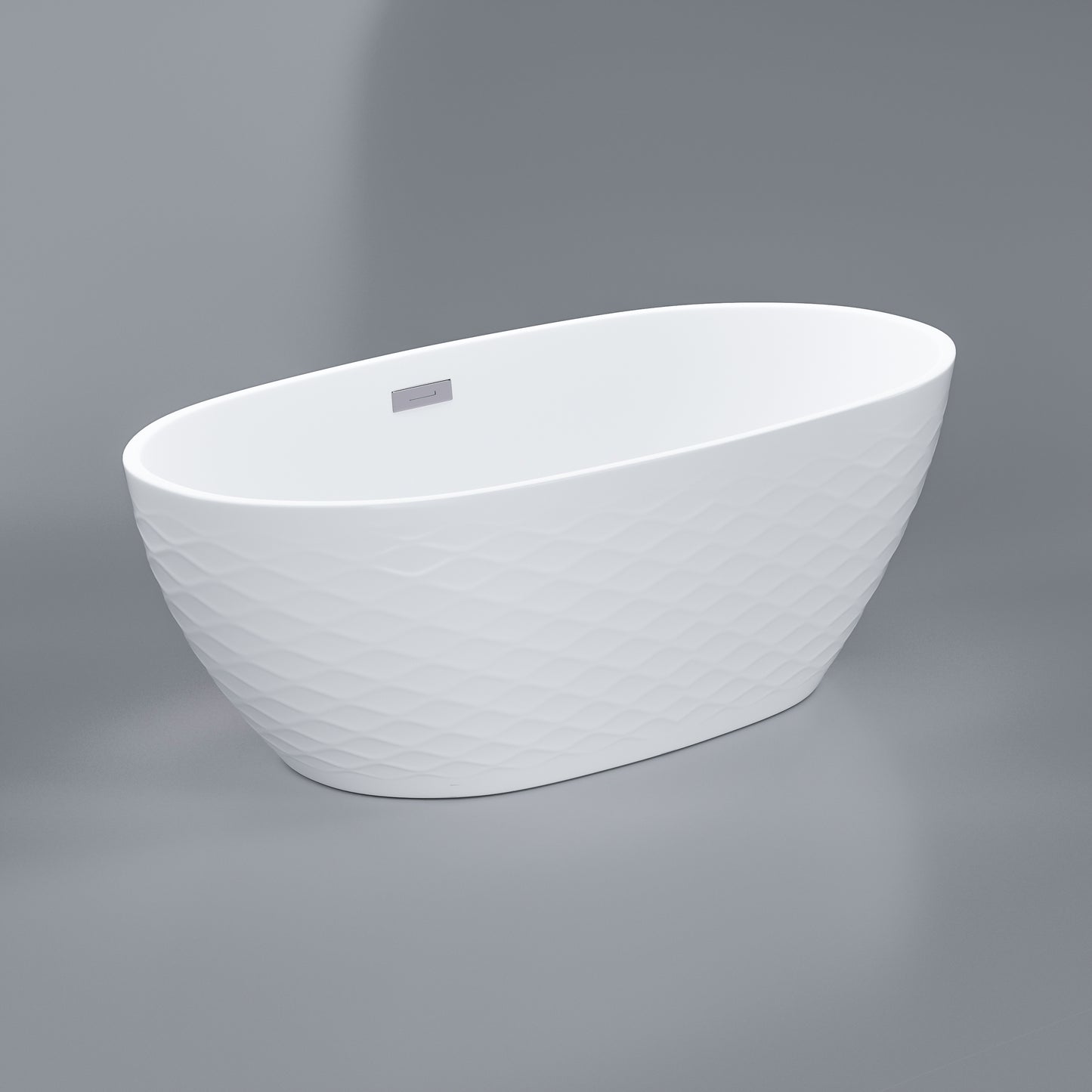 AMBOHR Indoor Bathroom Bath Tub Smart Free Standing Soaking Bathtub