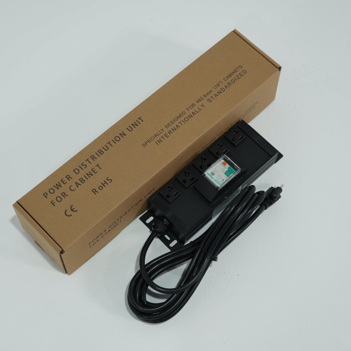 AMBOHR High Quality Power Strip US Cabinet Socket Outlet Power Distribution with Switch & Overload Protection 125V