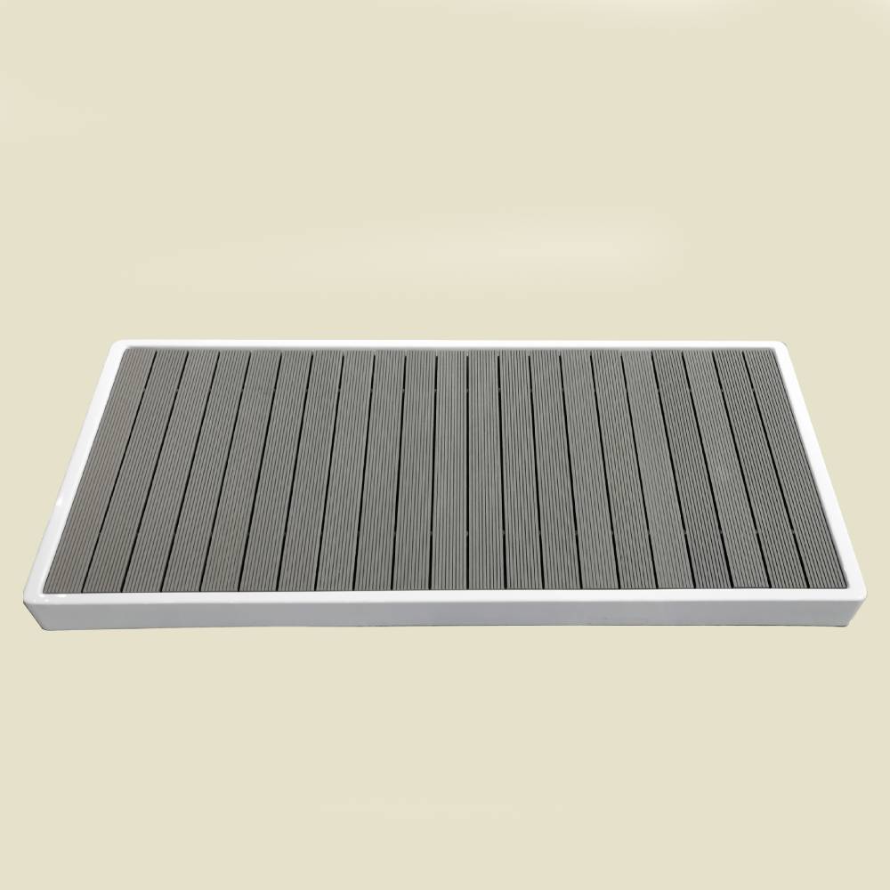 AMBOHR Wooden Anti-slip and Easy-to-clean Cold Water Basin Bathtub Mat