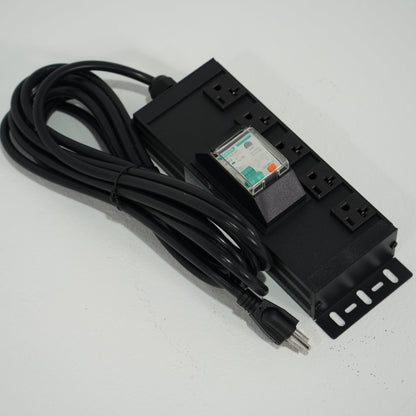 AMBOHR High Quality Power Strip US Cabinet Socket Outlet Power Distribution with Switch & Overload Protection 125V