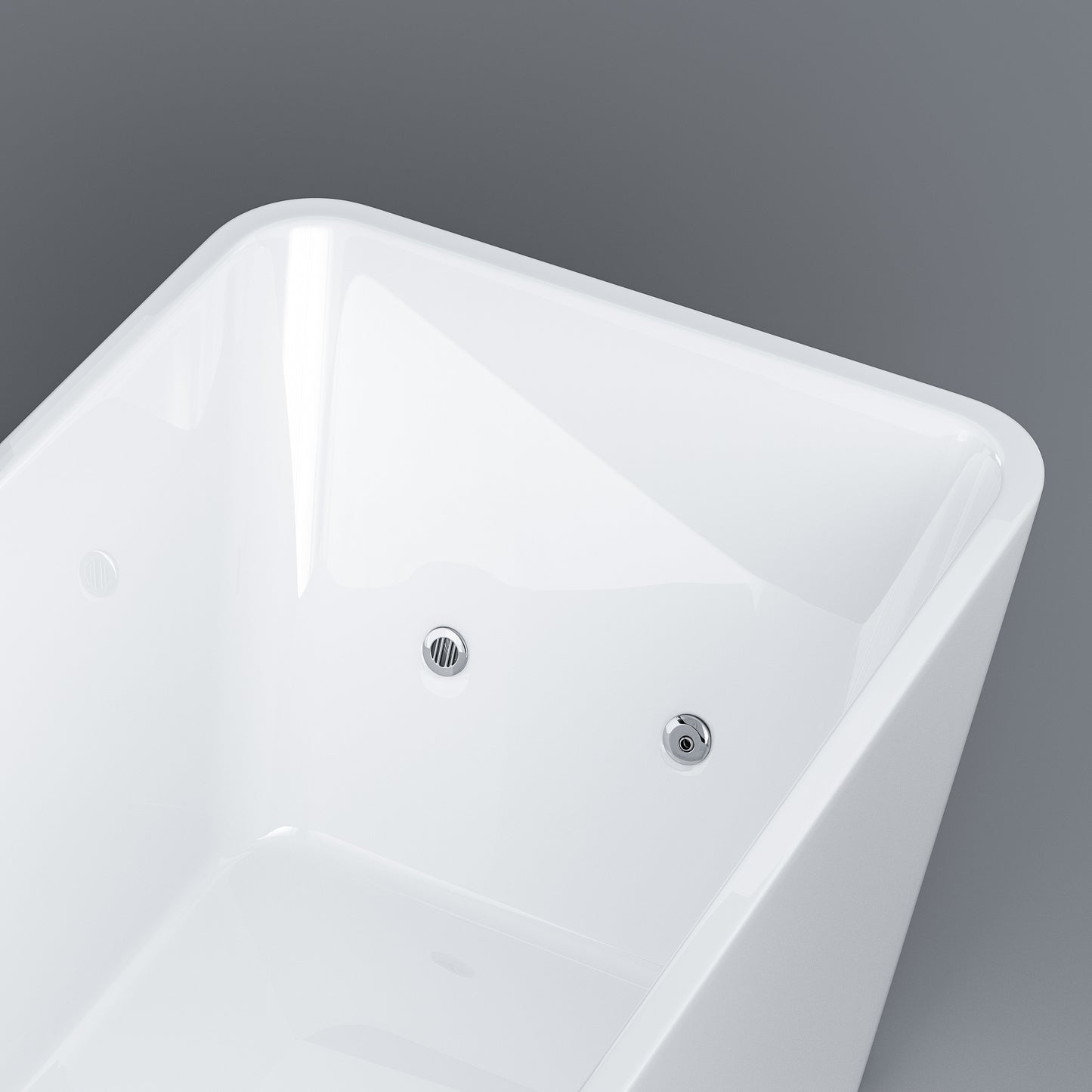 AMBOHR Acrylic Indoor Bathroom Bath Tub Smart Cold Plunge Soaking Bathtub Freestanding Bathtub for Adult