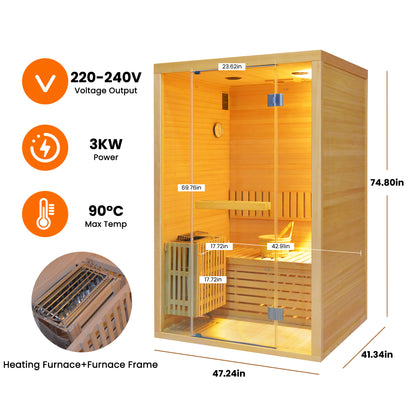 Deeptime All-In + Stove Sauna Bundle