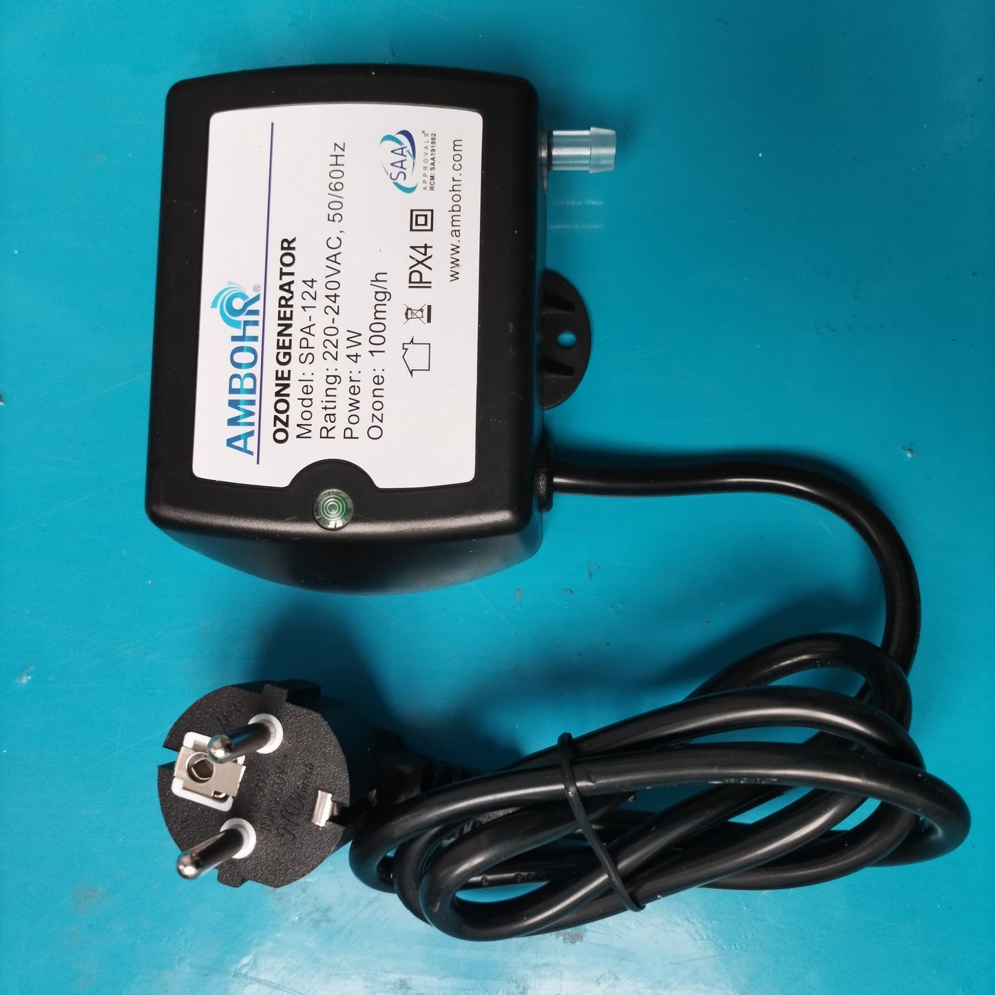 Small Ozone Generator SPA-124 and Venturi for Cold plunge Bathtub and Swimming Pool  ( With Check Valve+PVC hose+Venturi )