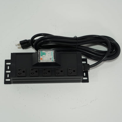 AMBOHR High Quality Power Strip US Cabinet Socket Outlet Power Distribution with Switch & Overload Protection 125V
