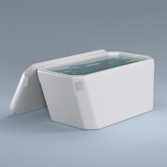 AMBOHR Angled Cold Plunge Tub Portable Ice Bath Tub for Athletes Fitness Recovery Water Chiller Compatible Cold Plunge Outdoor Ice Bathtub