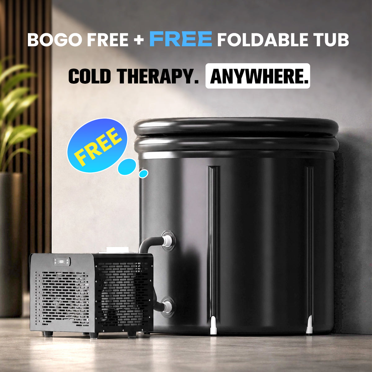 AMBOHR cold therapy chiller for cold plunge recovery anywhere