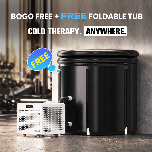 AMBOHR ice bath chiller with free foldable cold plunge tub