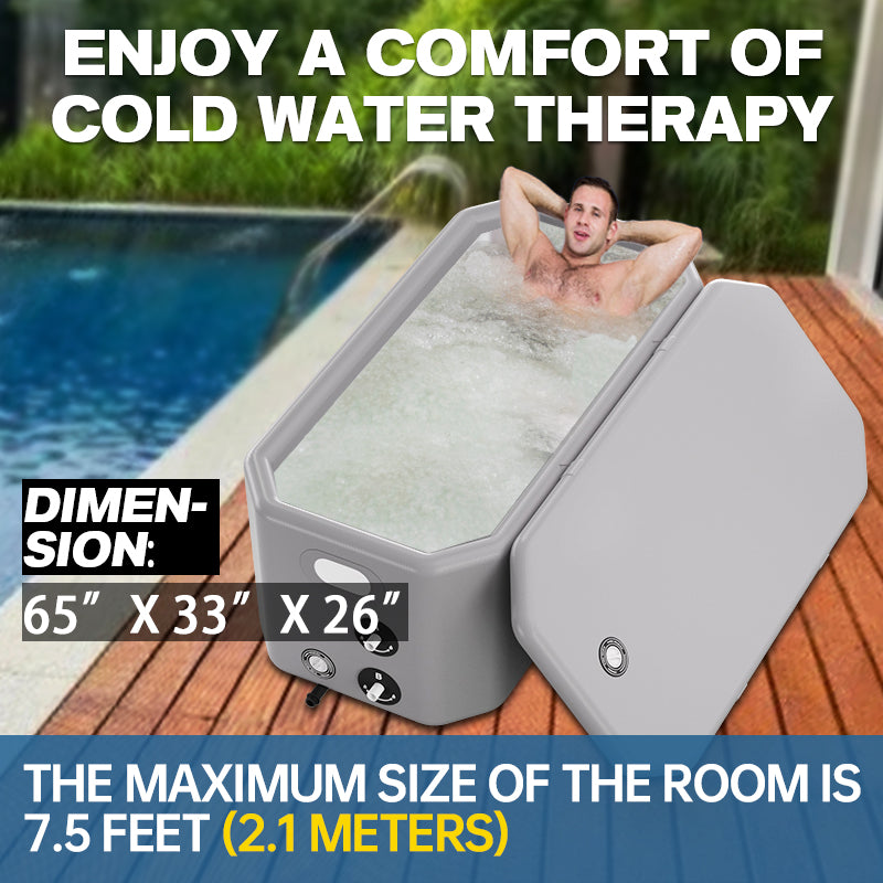 AMBOHR Cold Plunge AirCore Slant Tub with Chiller-AMBOHR