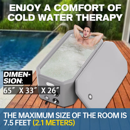 AMBOHR Cold Plunge AirCore Slant Tub with Chiller-AMBOHR