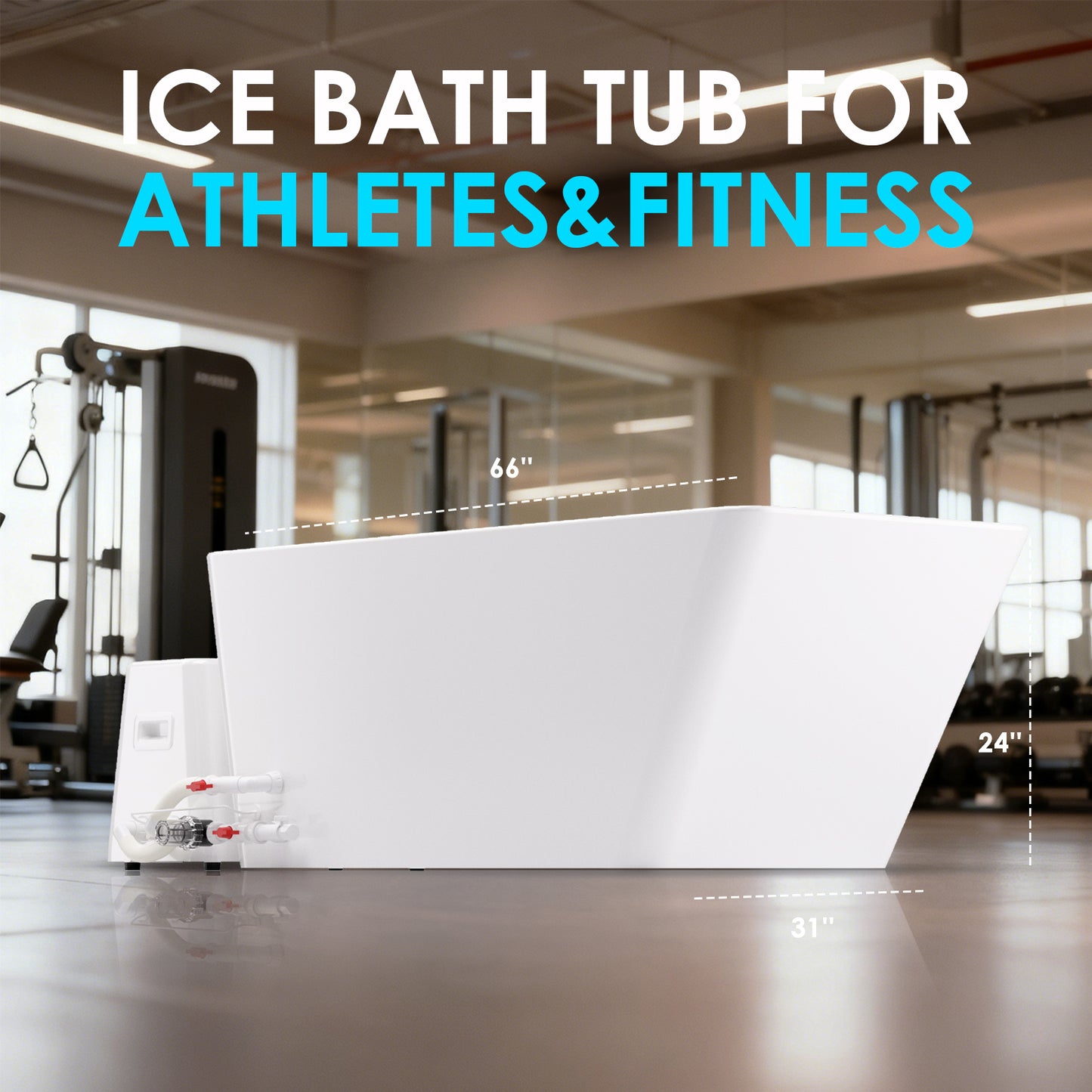 AMBOHR Cold Plunge Fiber Core Flex Tub with Chiller-AMBOHR