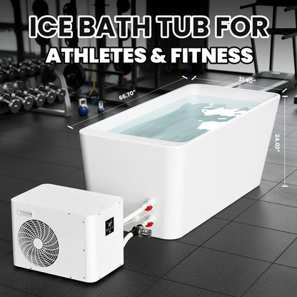 AMBOHR Cold Plunge Fiber Core Flex Tub with Chiller-AMBOHR