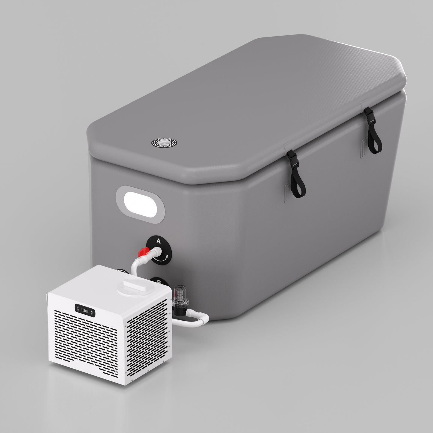 AMBOHR Cold Plunge AirCore Slant Tub with Chiller-AMBOHR