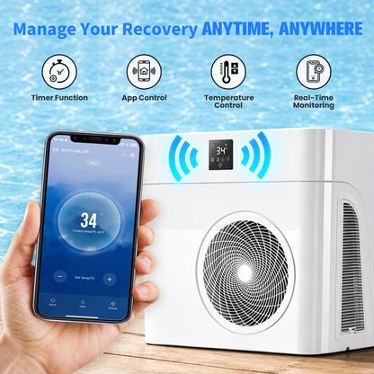 AMBOHR smart bathtub with mobile app control