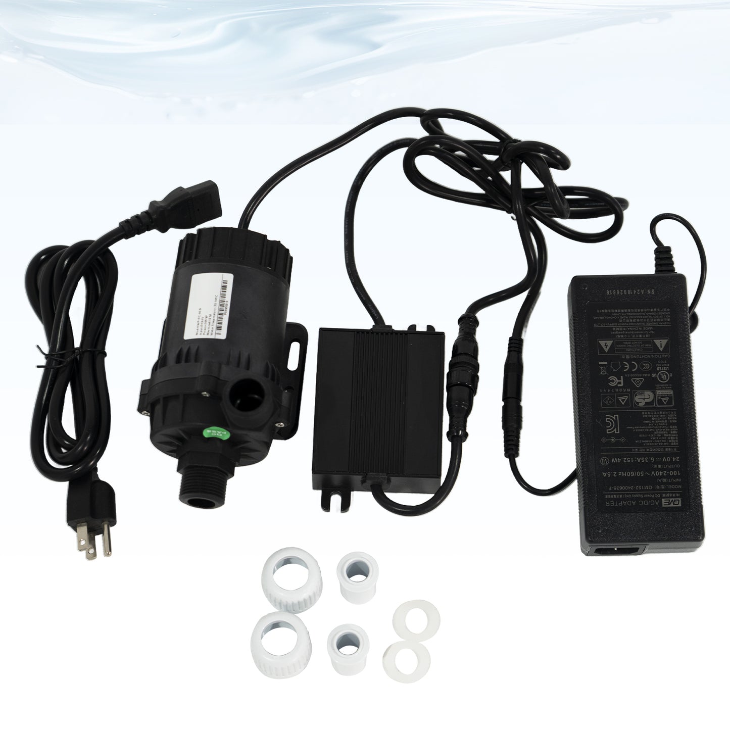 AMBOHR WP-DC60A/WP-DC60G Mini Submersible Water Pump DC 12/24 V mini dc motor water pump 950 for Cold Plunge 1/2HP 1HP chiller bathtub conversion