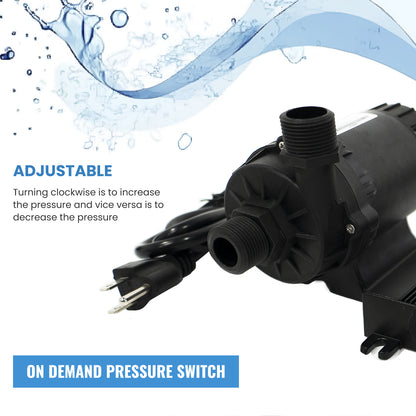 AMBOHR WP-DC60A/WP-DC60G Mini Submersible Water Pump DC 12/24 V mini dc motor water pump 950 for Cold Plunge 1/2HP 1HP chiller bathtub conversion