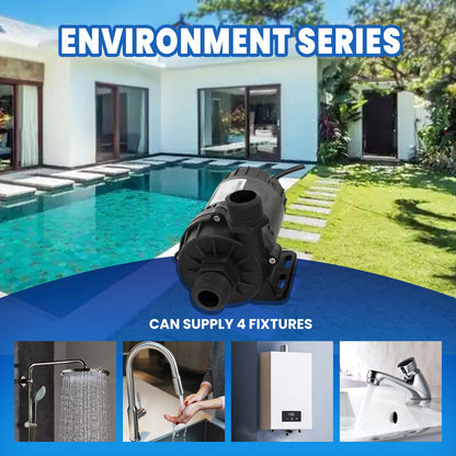 AMBOHR WP-DC60A/WP-DC60G Mini Submersible Water Pump DC 12/24 V mini dc motor water pump 950 for Cold Plunge 1/2HP 1HP chiller bathtub conversion