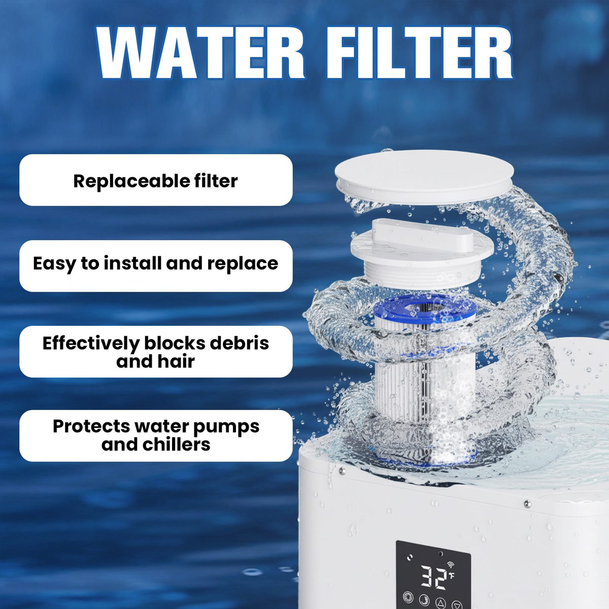 AMBOHR Cold Plunge Pro Chiller|Dual Cooling & Heating with Remote ...