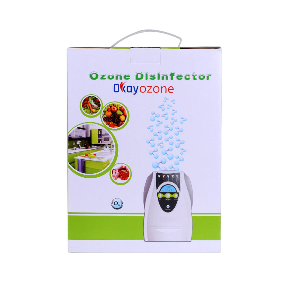 OkayOzone AM-500 Household Water and Air Ozone Generator Purifier for Fruits and Vegetables Decomposition of Pesticides